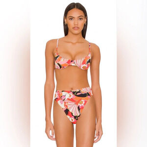 Ronny Kobo Romy Two Piece Multicolor Floral Print Size Medium